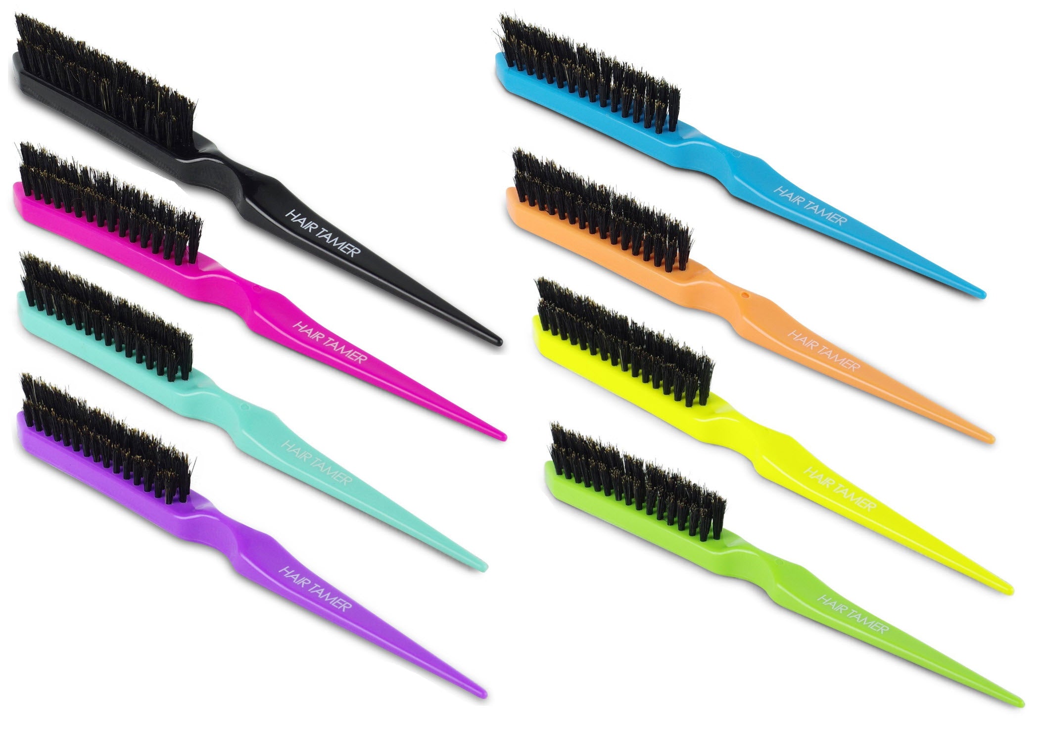 Hair Tamer Teasing Brush, 1 QTY - Assorted Colors