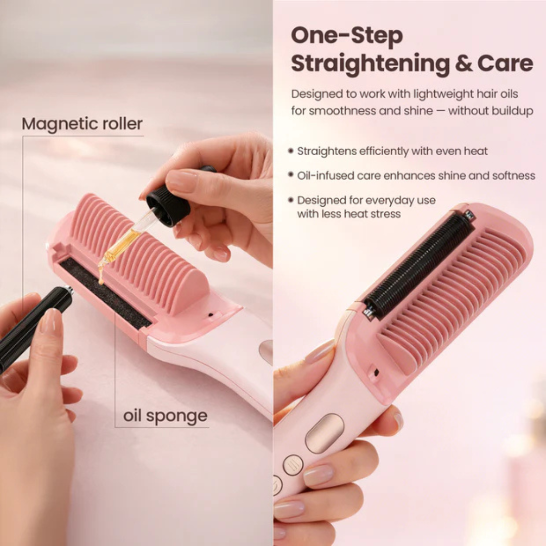 Pallure x King Steam Hair Straightening And Styling Kit