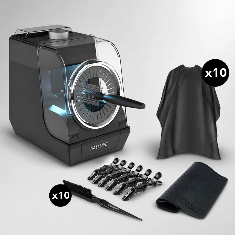 Pallure Automatic Hair Brush and Clipper Cleaner Pro Starter Kit