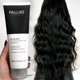 Pallure Jet Black Color Depositing Shampoo, 250 ml