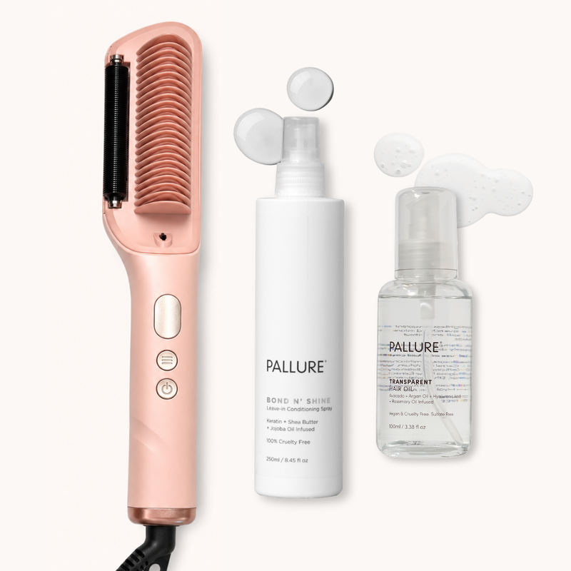 Pallure x King Steam Hair Straightening And Styling Kit