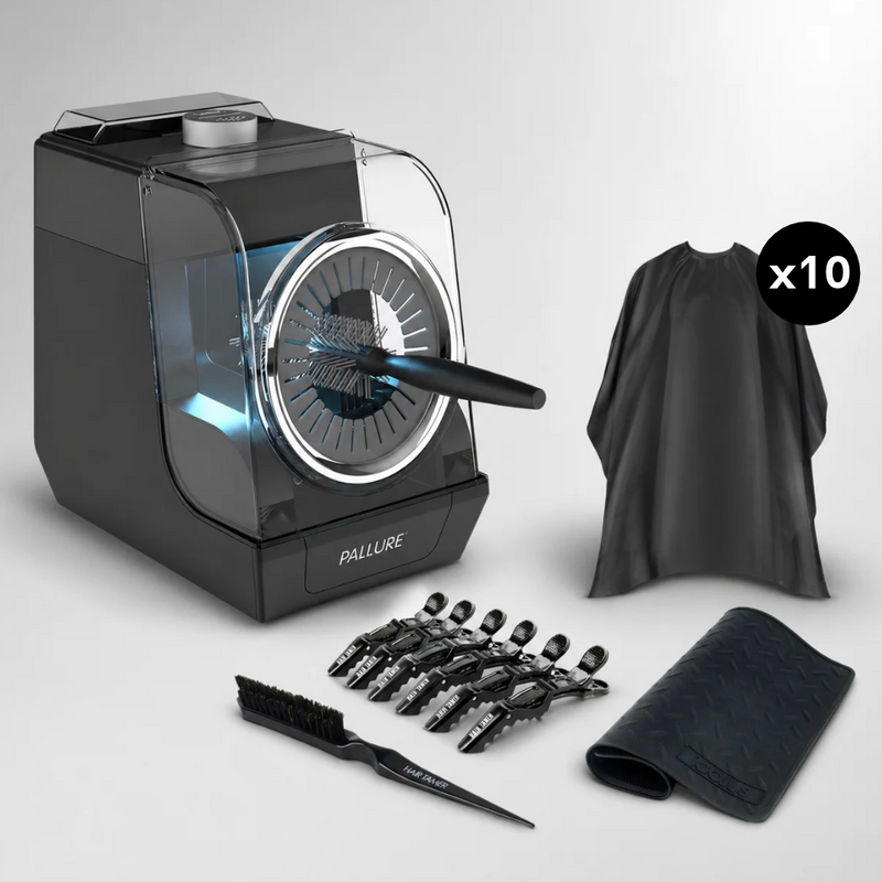 Pallure Automatic Hair Brush and Clipper Cleaner Pro Starter Kit