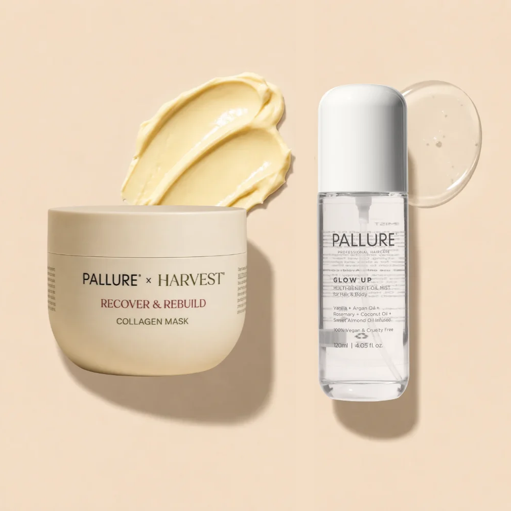 Recover And Glow Duo - Harvest Collagen Mask And Pallure Glow Up Oil Mist