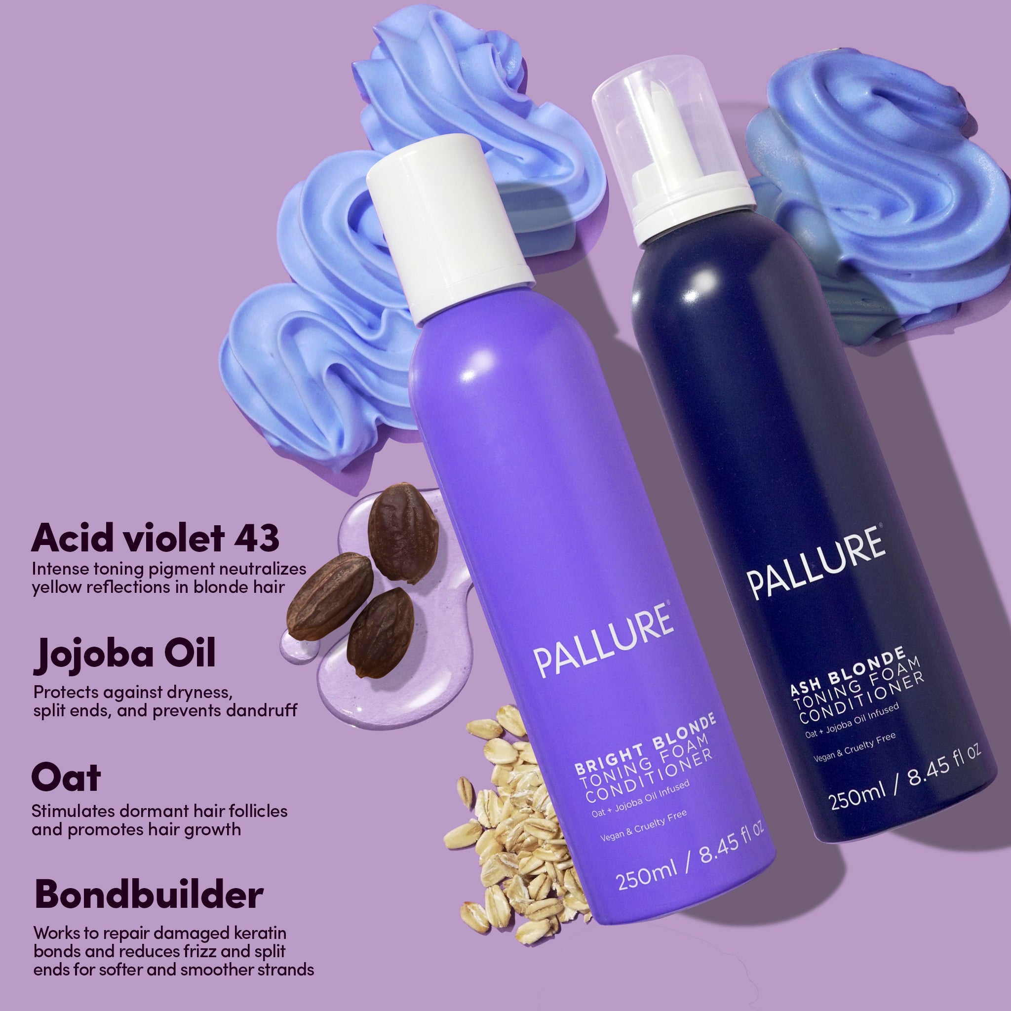 Pallure Shampoo Conditioner and Hair Oil online Bundle